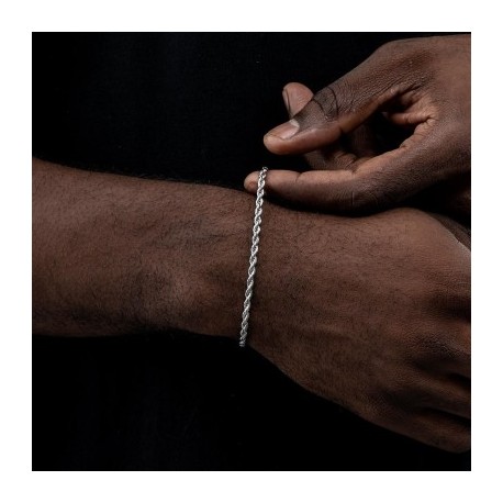 3mm Stainless Steel Rope Bracelet