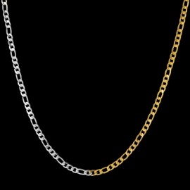 5mm Two-Tone Figaro Chain
