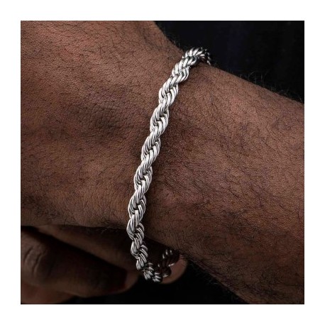 5mm Stainless Steel Rope Bracelet