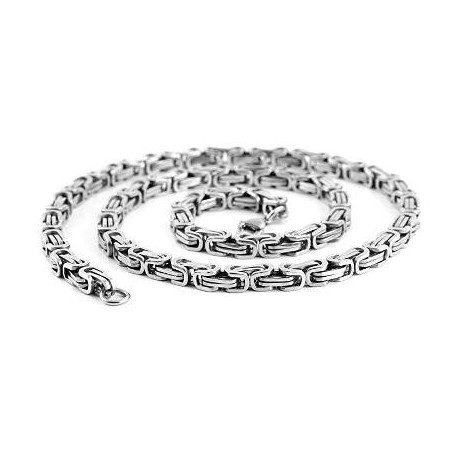8mm Titanium Steel Byzantine Chain