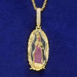 Our Lady of Guadalupe Pendant in Gold