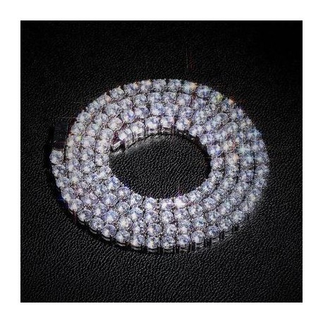 4mm Tennis Chain in White Gold