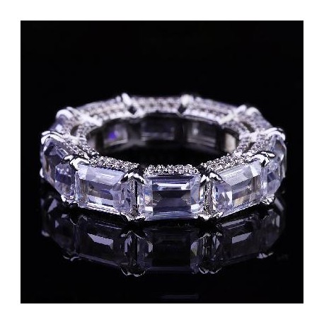 4.0 Ct Radiant Cut Eternity Band