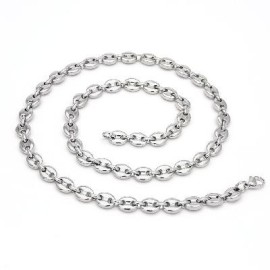 7mm 22" Coffee Bean Chain