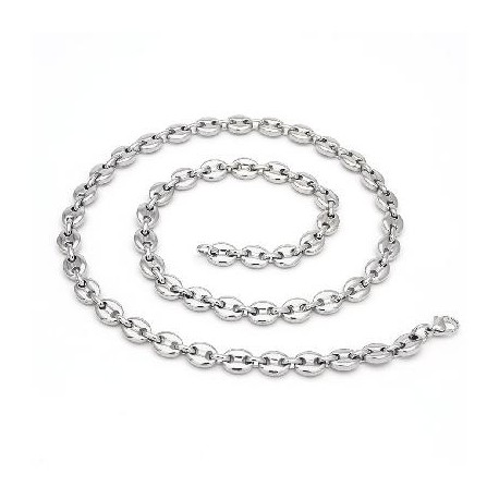 7mm 22" Coffee Bean Chain