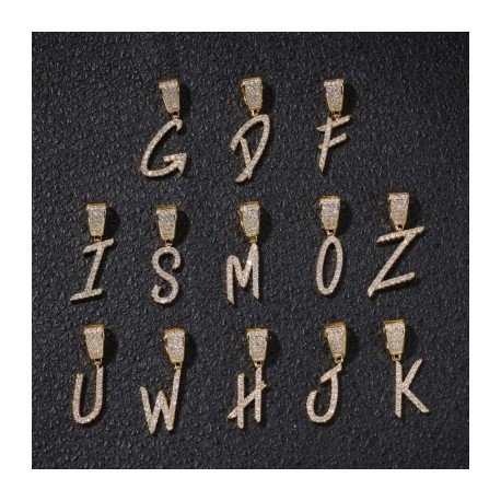 Iced 26 Letters Pendant