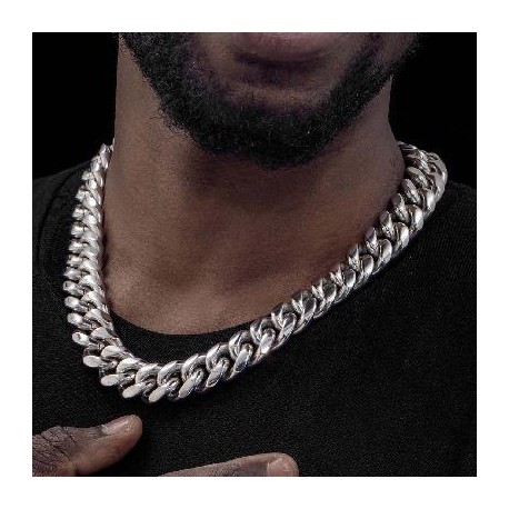 18mm 316L Stainless Steel Cuban Link Chain