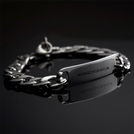 Personalized Engraved Cuban ID Bracelet for Men