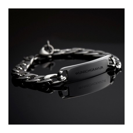 Personalized Engraved Cuban ID Bracelet for Men