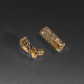 Hexagonal Cylinder Urn Pendant
