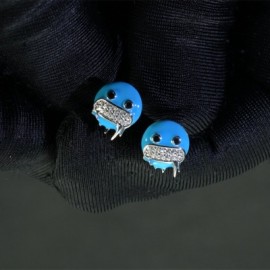 Iced Emoji Enamel Stud Earrings