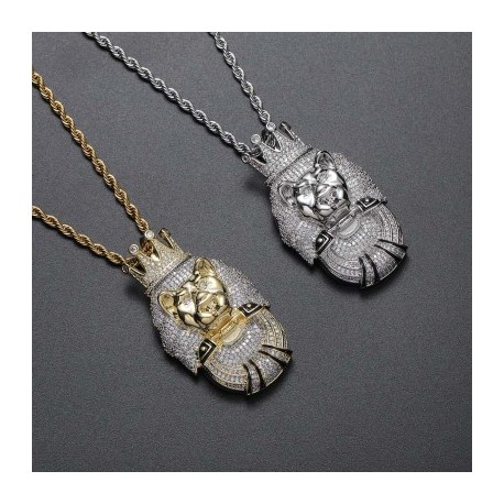Lion in Crown Pendant for Men